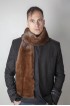 Scandinavian mink fur stole-scarf